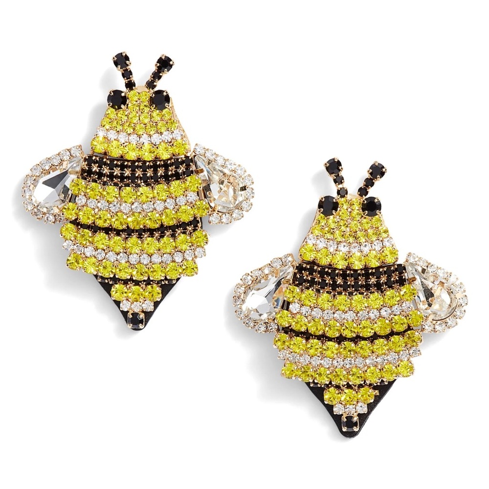 Kate Spade Picnic Perfect Jeweled Bee Statement Earrings
